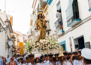 Processie Virgen del Carmen in Nerja