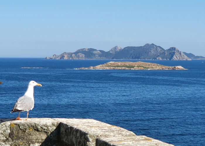 uitzicht vanaf parador Baiona