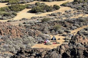 illegaal kamperen Teide