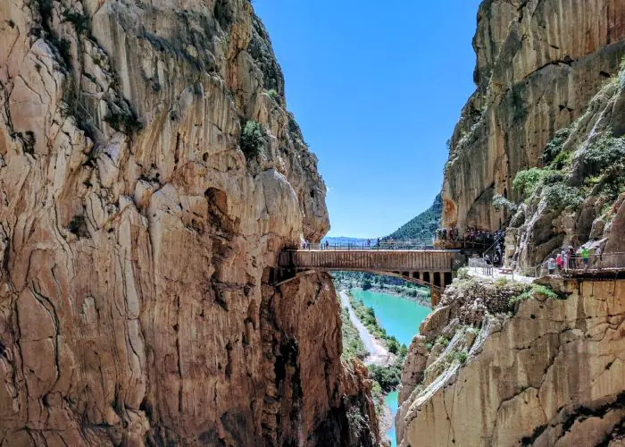 Nieuwe hangbrug Caminito del Rey