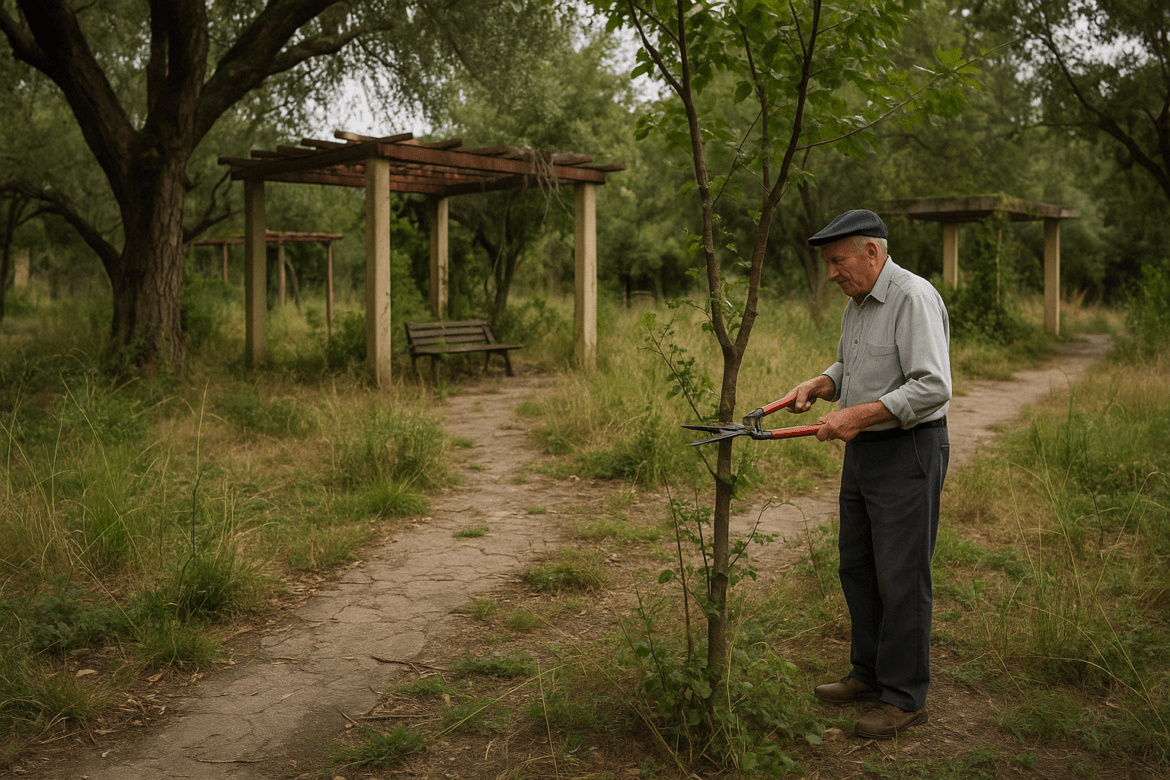 Verwaarloosd park in Ronda opgeknapt door buurtbewoners