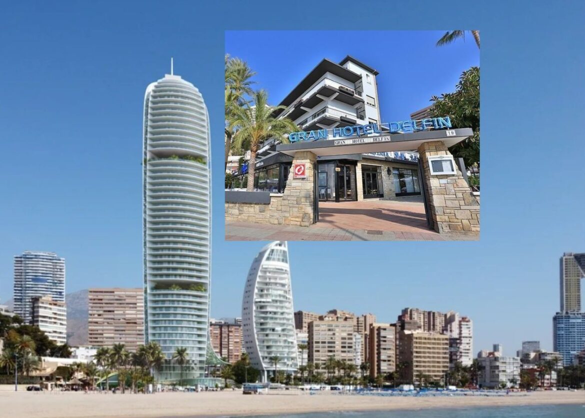 Gran hotel Delfín Benidorm vervangen door wolkenkrabber