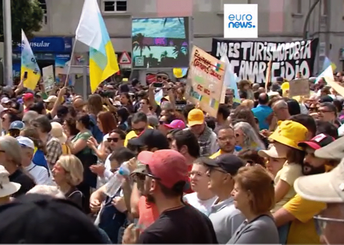 Demonstraties Massatoerisme Canarische Eilanden
