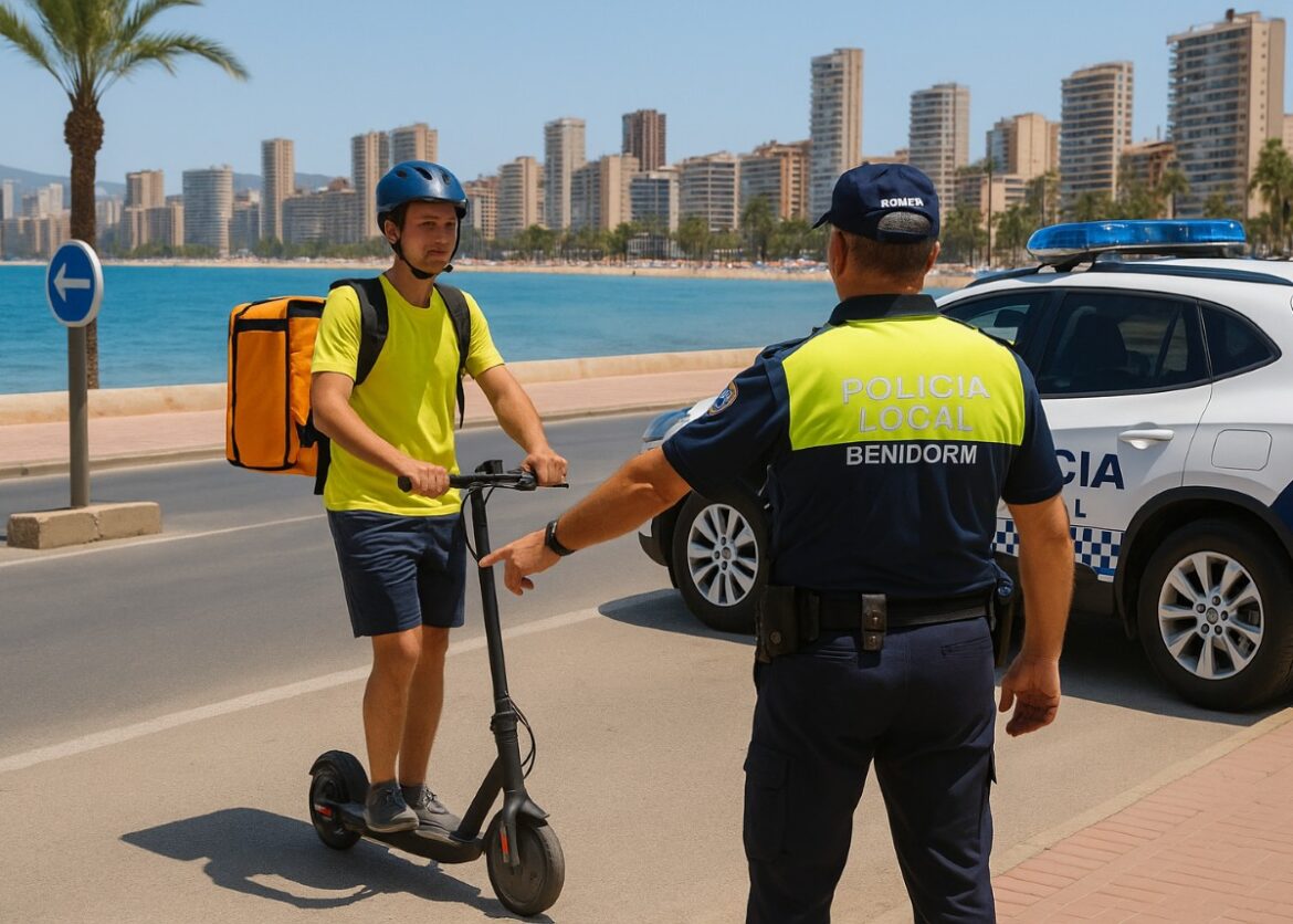 Illegale bezorging Elektrische steps Benidorm