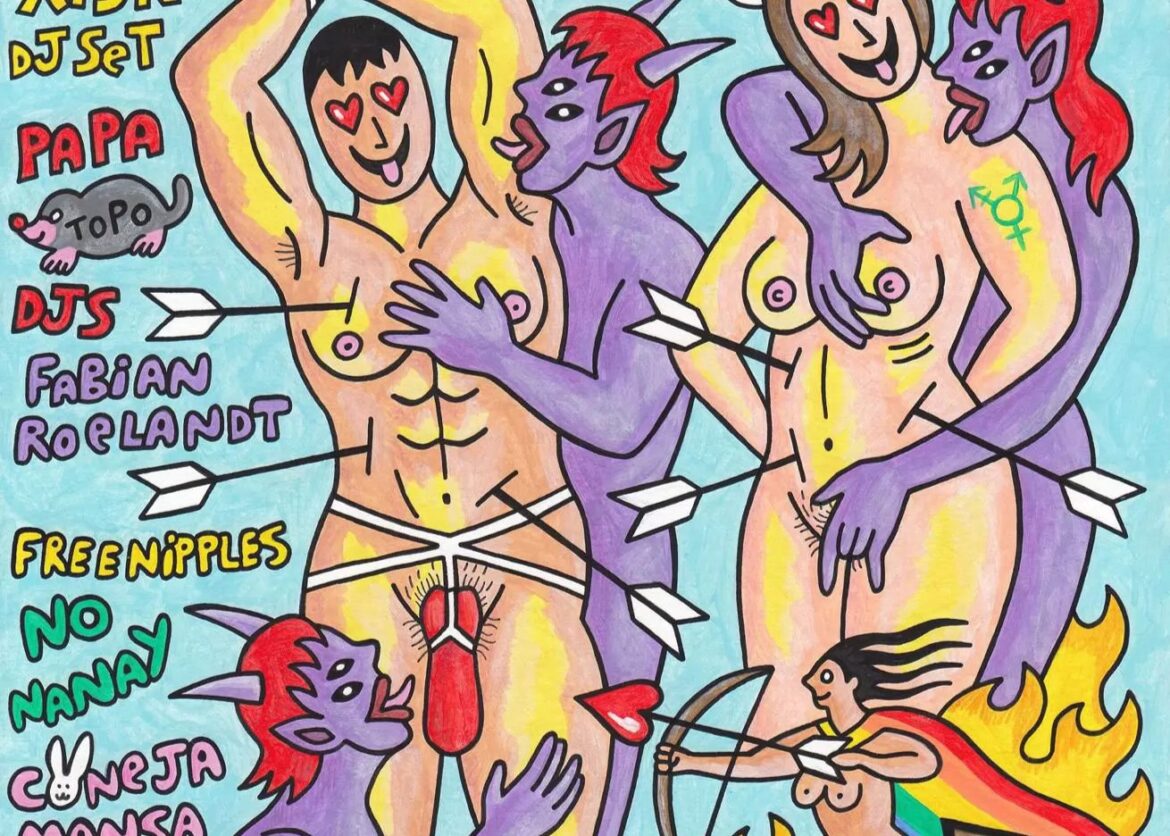 ophef om dit affiche leidt niet tot strafzaak op Mallorca