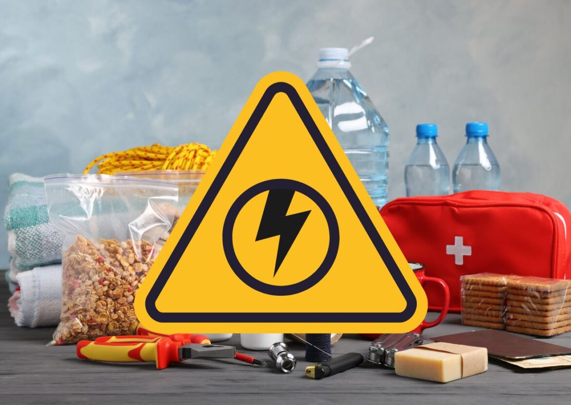 run op overlevingsartikelen voor noodpakket in Spanje