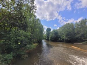 De rivier de Ebro in de provincie Burgos
