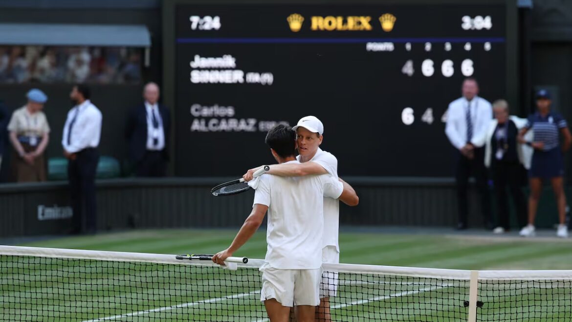 Alcaraz verliest Wimbledon-finale van Sinner