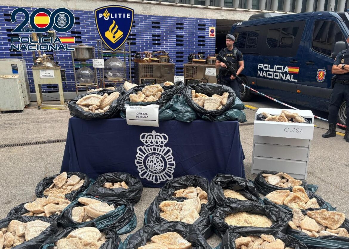 MDMA-lab ontmanteld en vijf Nederlanders gearresteerd in Tarragona