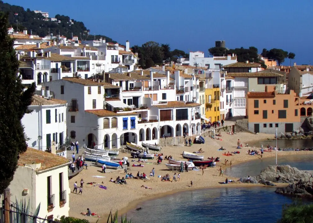 Spaanse woningen aan de kust
