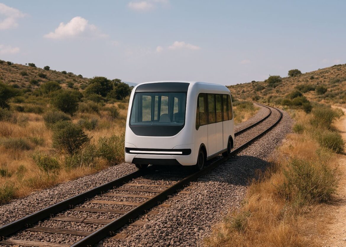 Autonome minitrein in Spanje