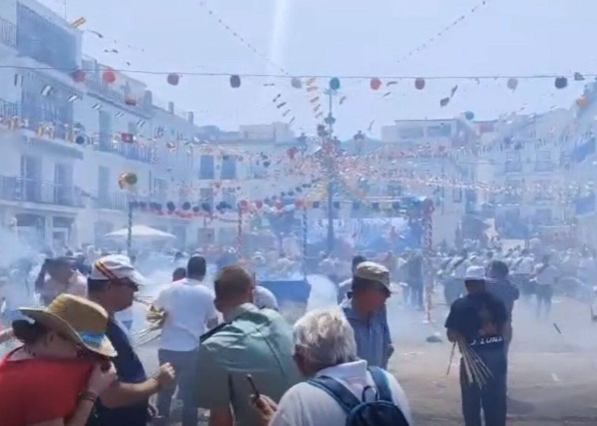 Vuurwerkincident Tolox tijdens Fiestas de San Roque
