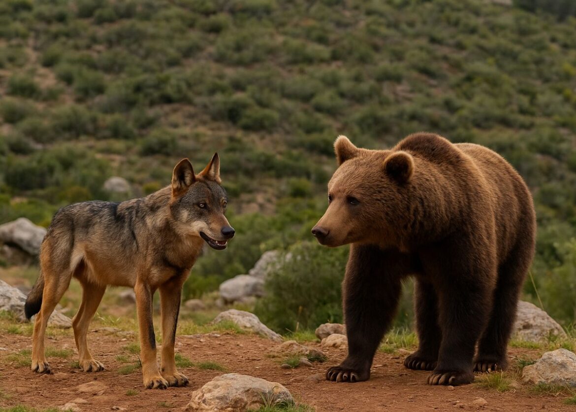 Wolf en Bruine Beer Spanje