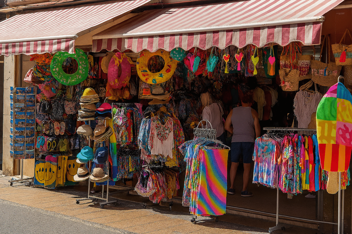 Toeristische winkels in Benidorm: zorg voor de stad