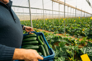 courgettes uit plastic zee Almería