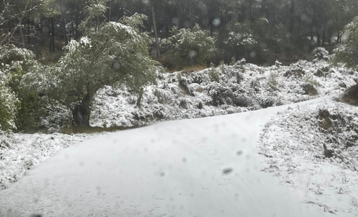 Sneeuw in Alicante risico voor bergdorpen