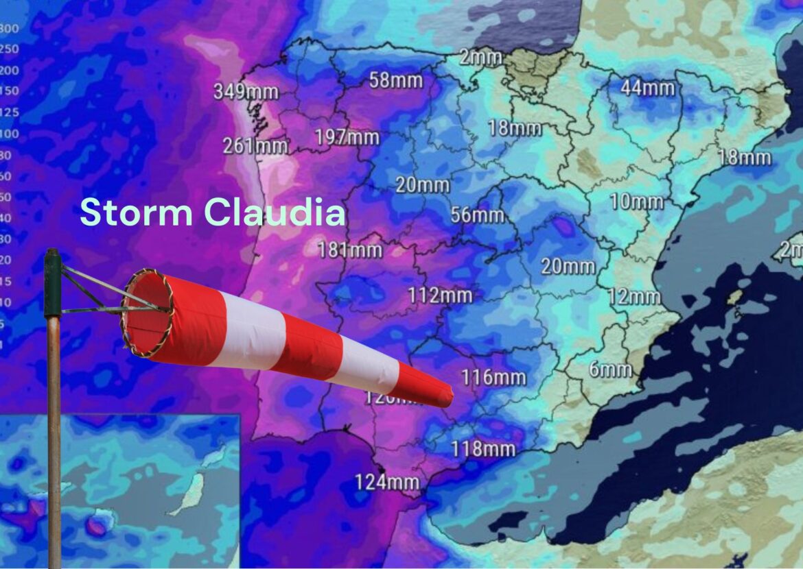 Spanje maakt zich op voor komst storm Claudia