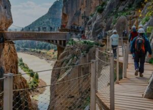 caminito del rey met hangbrug