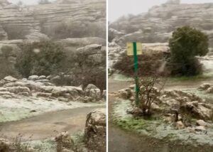 Sneeuw in El Torcal