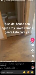 voorbeeld van TikTok account waar te kraken woningen worden aangeboden