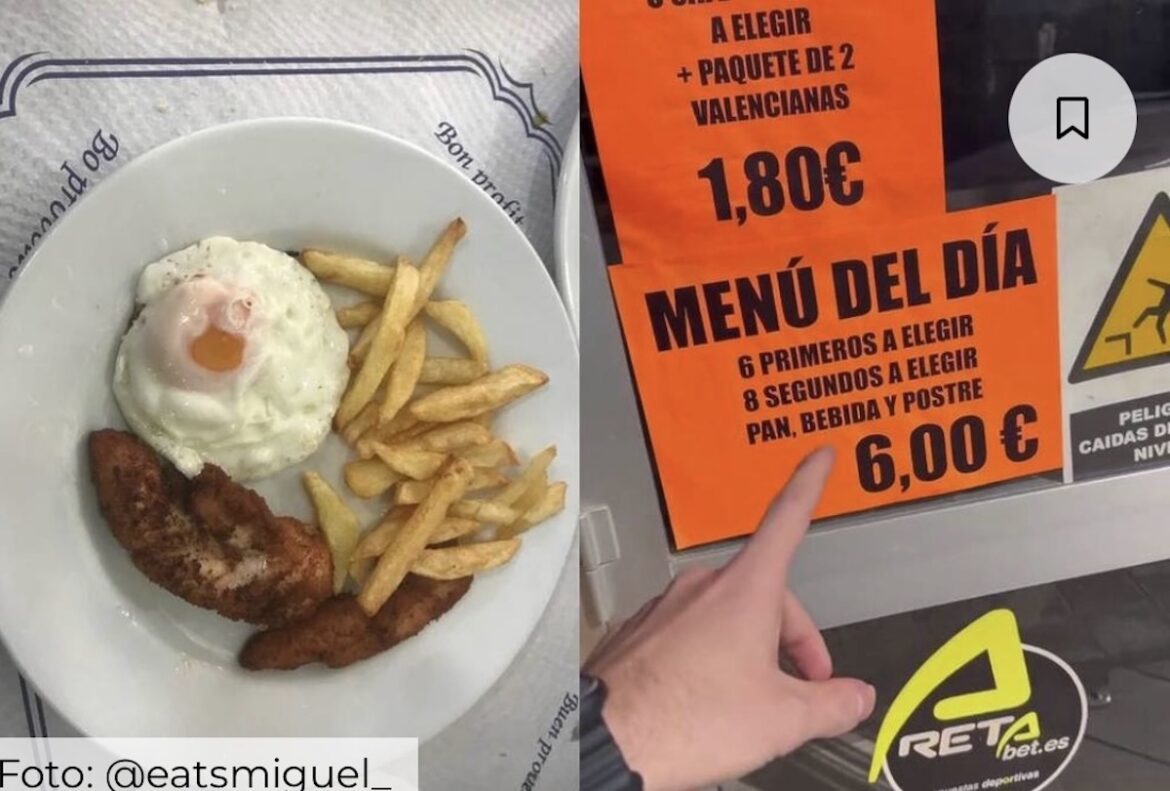 Goedkoopste dagmenu voor 6 euro