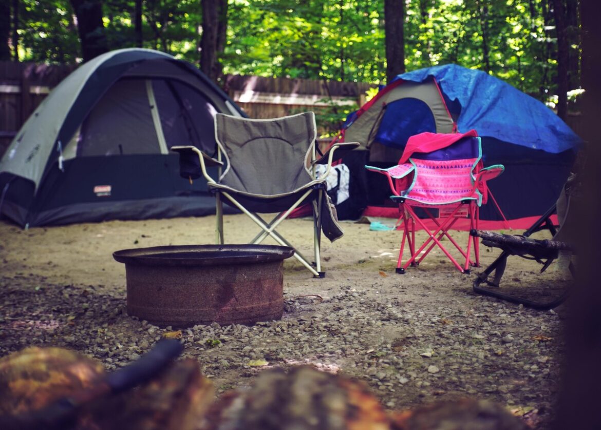 op een camping in Spanje, ultieme manier om te ontspannen