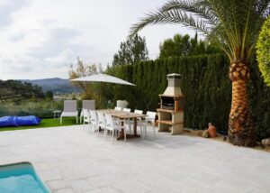 Heerlijk terras van een vakantiehuis aan de Costa Blanca