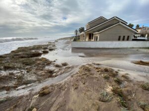 schade aan de kust in Sagunt