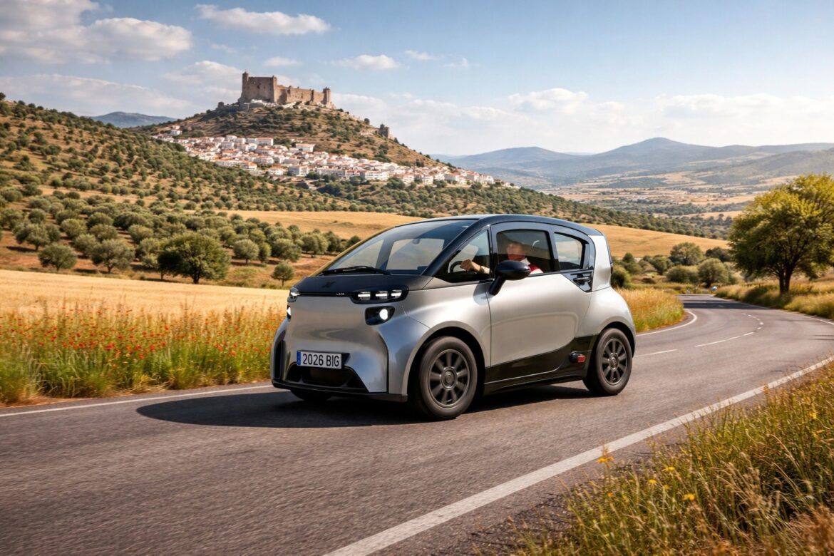 Liux BIG in Spaans landschap