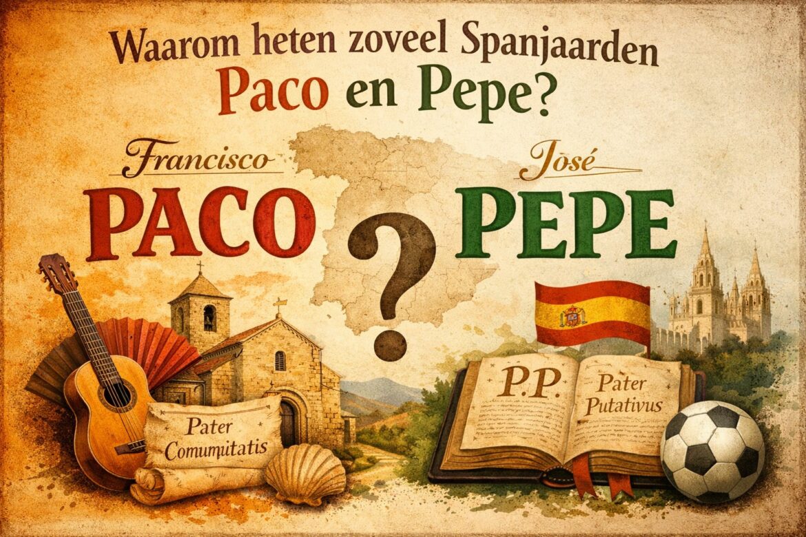 Paco en Pepe zijn twee van de meest voorkomende mannennamen in Spanje