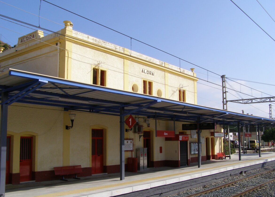 station Álora: trein Málaga-Álora zal drie weken vanwege werkzaamheden niet rijden