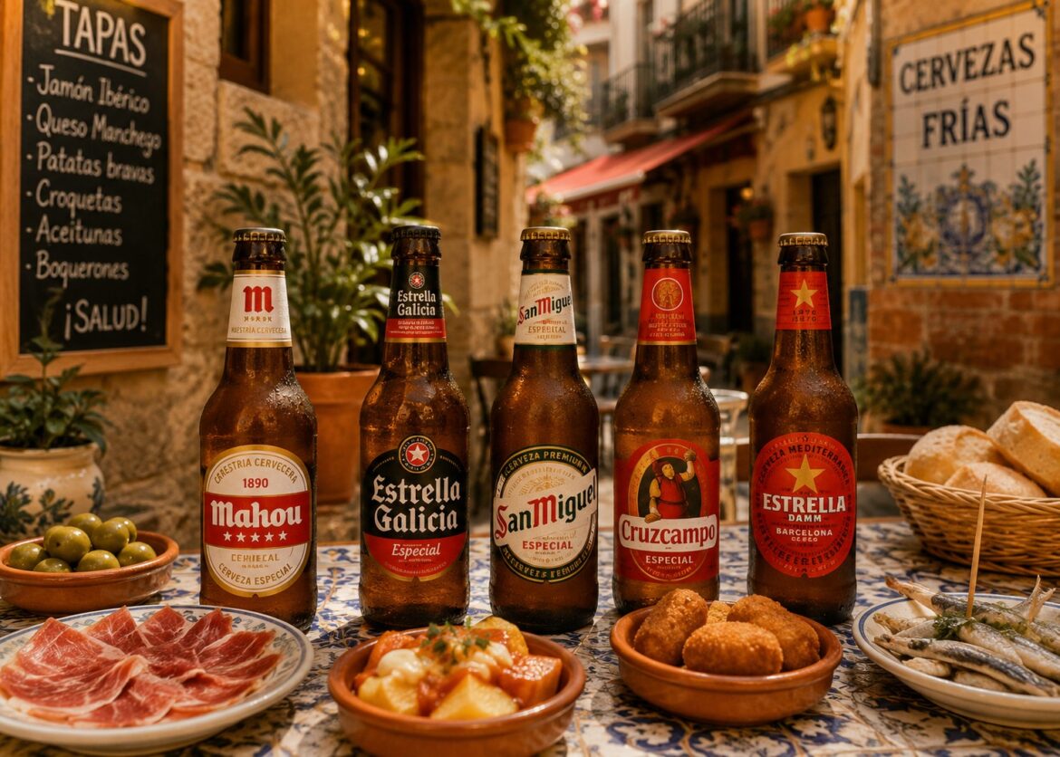 Populairste biermerken van Spanje in vijf flesjes