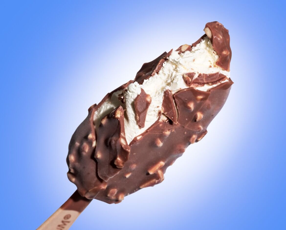 Magnum chocolade-ijsje uit de supermarkt in Spanje