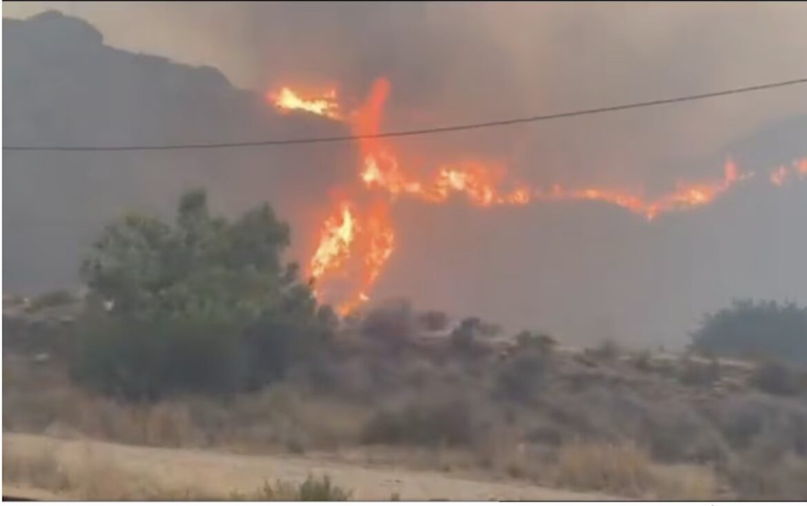 Brand in Almería