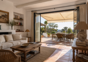 Spaanse woning met zonwering