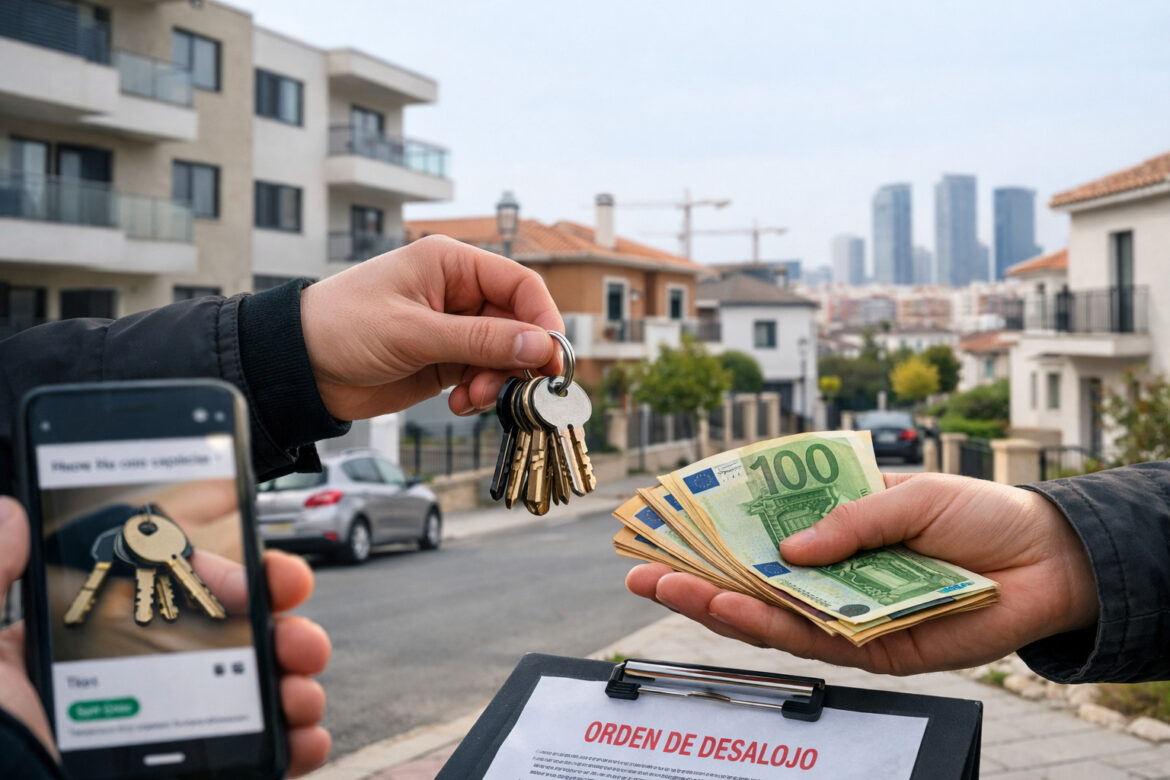 Sleutelhandel bezette woningen