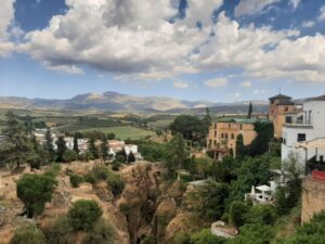 Uitzicht over het landschap rond Ronda