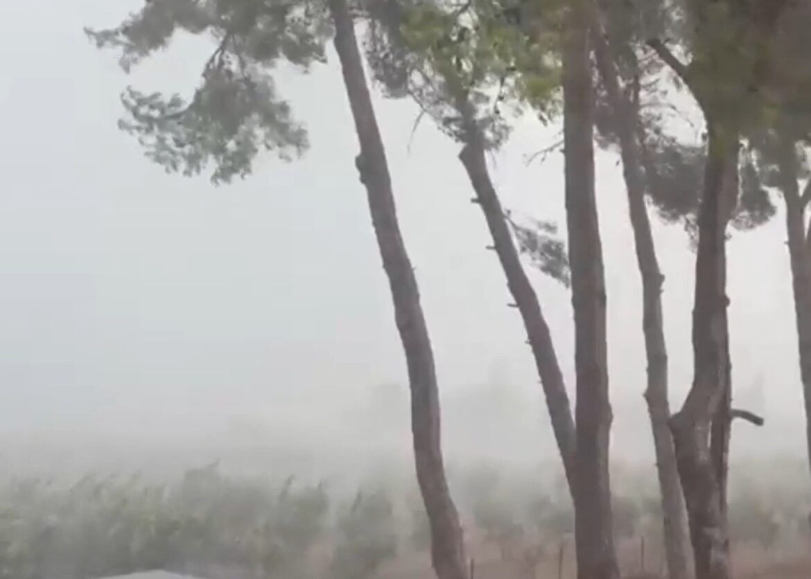beeld van noodweer in Valencia
