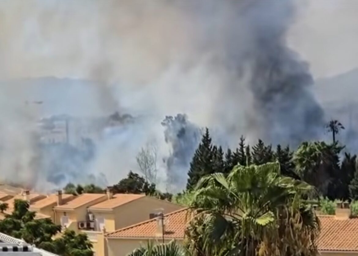 brand in Dénia, verdachte aangehouden met drie aanstekers op zak