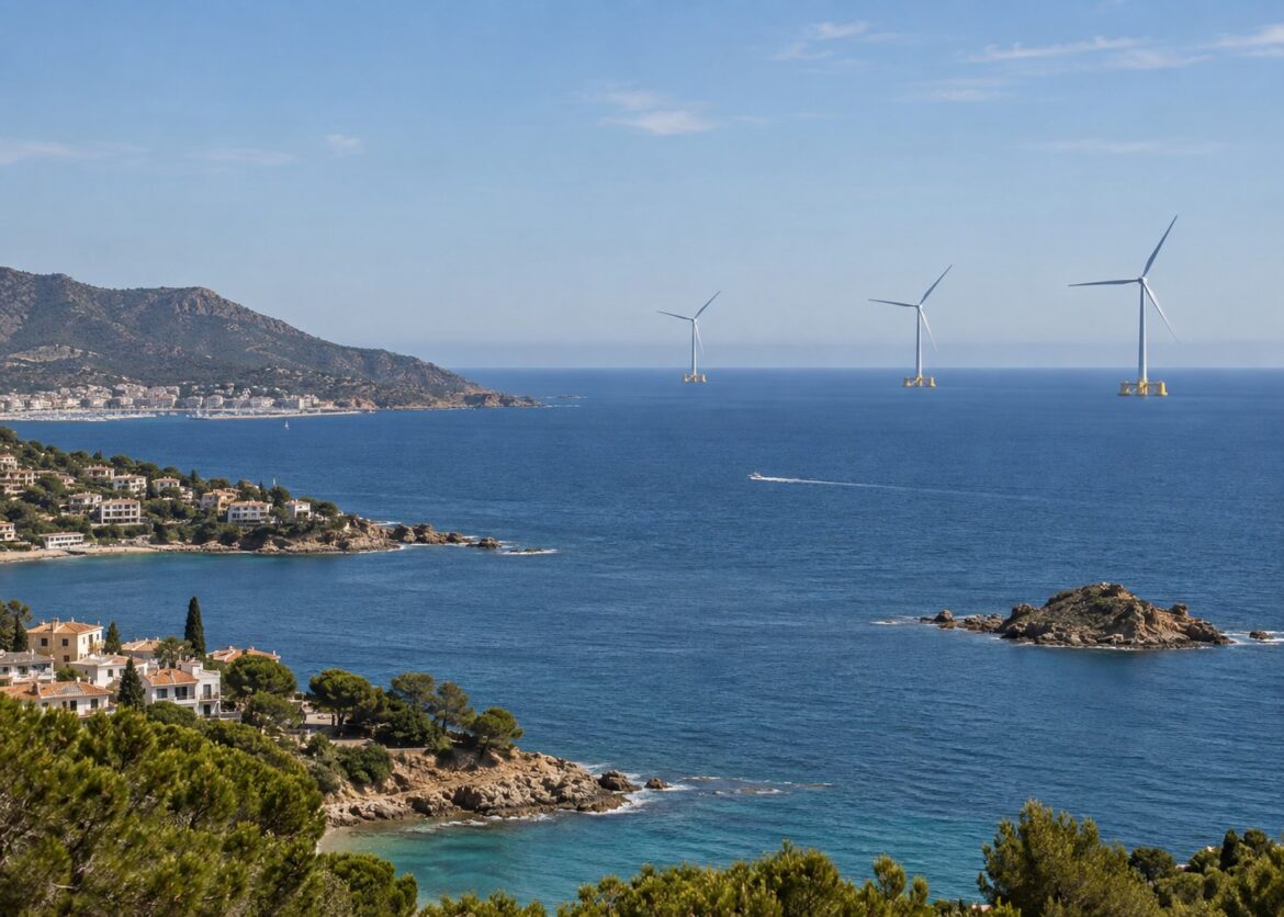 windmolens zoals ze eruit zouden kunnen zien voor de Costa Brava