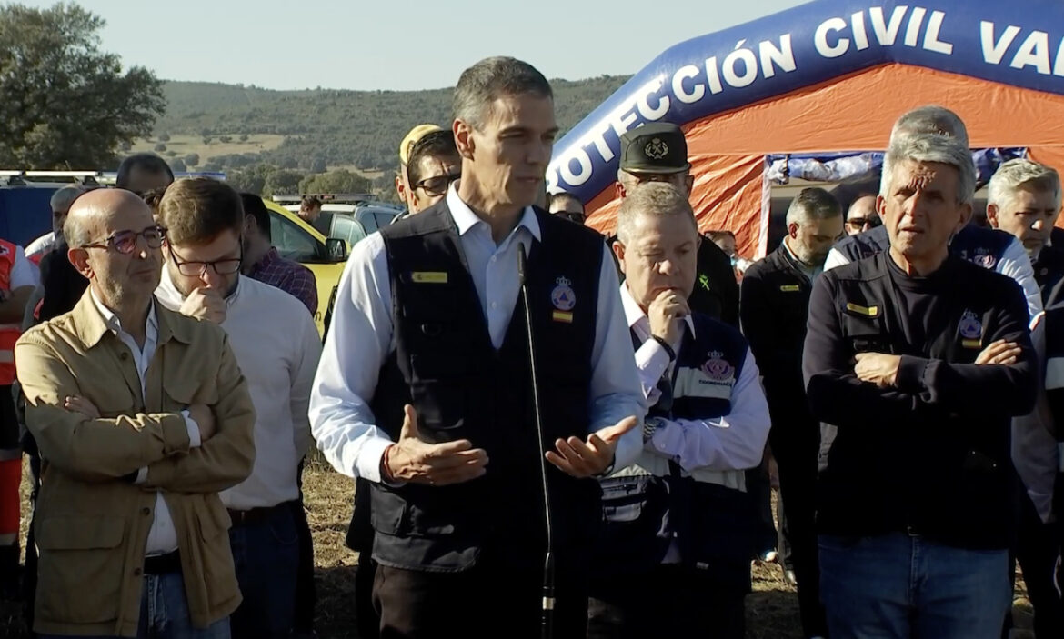 Sánchez bezoekt Urda na treinramp