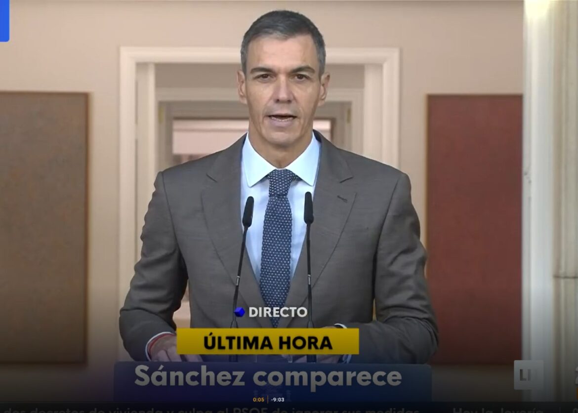 Sánchez kondigt nieuwe verkieizngen aan op 29 november 2026